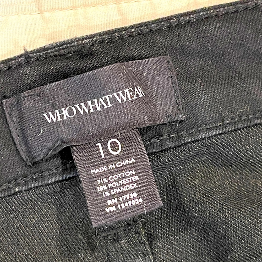 WhoWhatWear Black Cropped Jeans